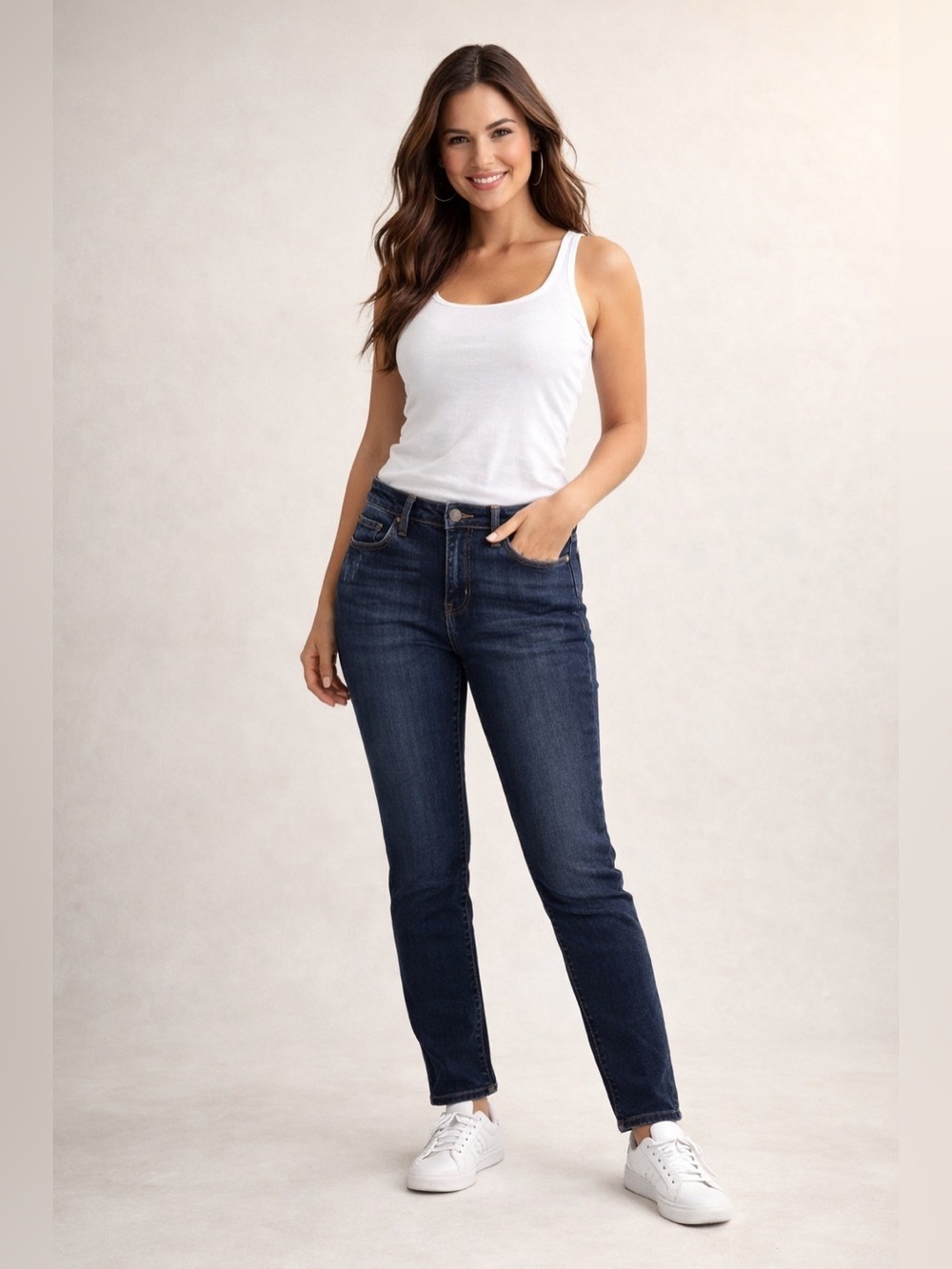Judy Blue Dark Indigo Straight Leg Jeans